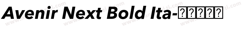 Avenir Next Bold Ita字体转换